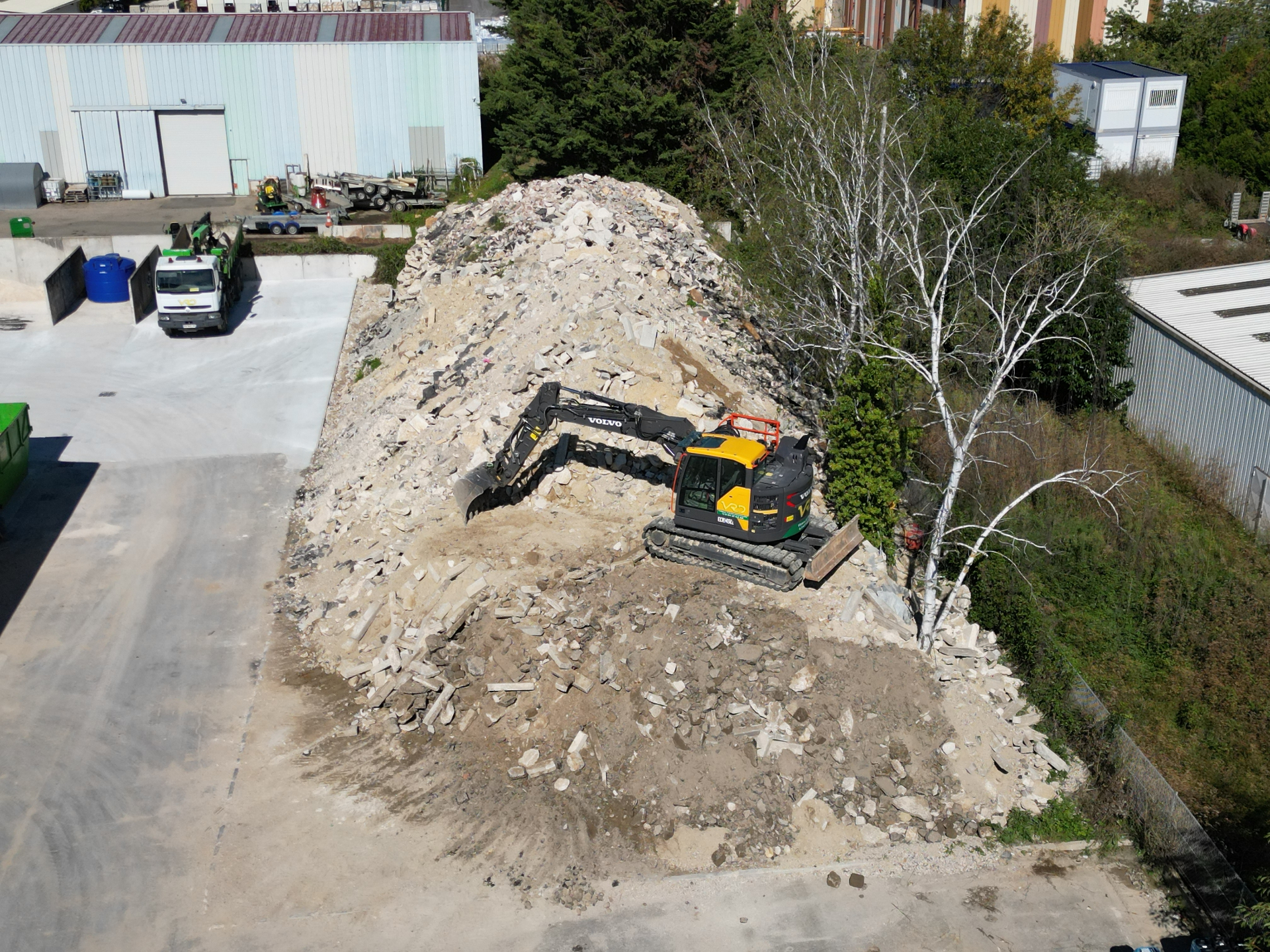 Plateforme de recyclage et concasseur de VRD de la Brie